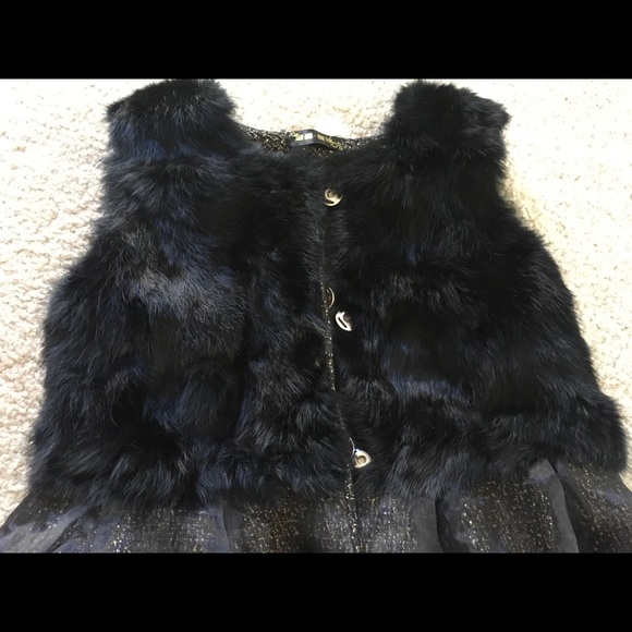 Vest dress, rabbit fur - Picture 2 of 3